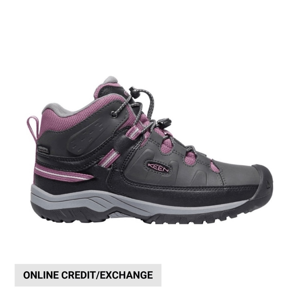 KEEN Big Kids' 11c Targhee Mid Waterproof Boots